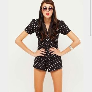 Topshop Polka Dot Romper